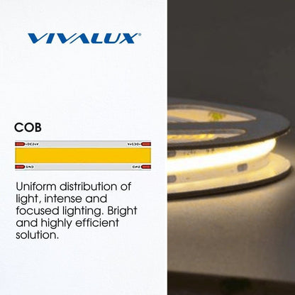 LED лента DOBI LED ∙ 192 SCOB ∙ 24VDC ∙ 3000K ∙ 5 м / 005242