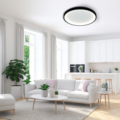 Мултифункционална LED плафониера с дистанционно ALEXA-C LED ∙ 80W ∙ черен ∙ CCT ∙ 3000-6000K / 005254