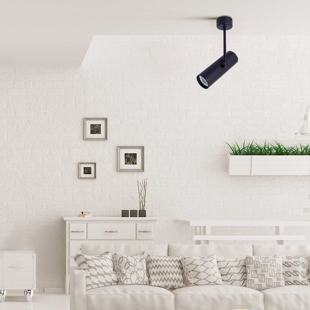 СПОТ ЗА ВЪНШЕН МОНТАЖ SP709 BK LUX ∙ ЧЕРЕН ∙ GU10 / 004541