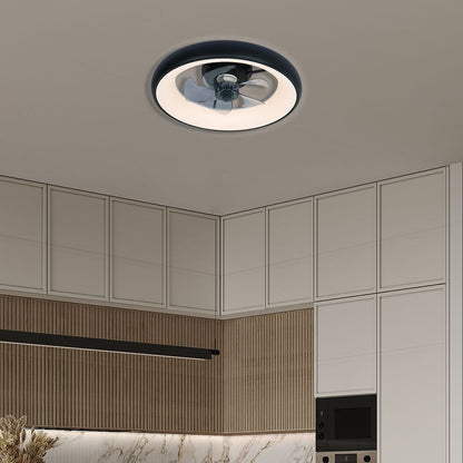 LED плафон с вентилатор KAI LED ∙ 30W ∙ черен ∙ CCT ∙ 3000K-6400K / 005337