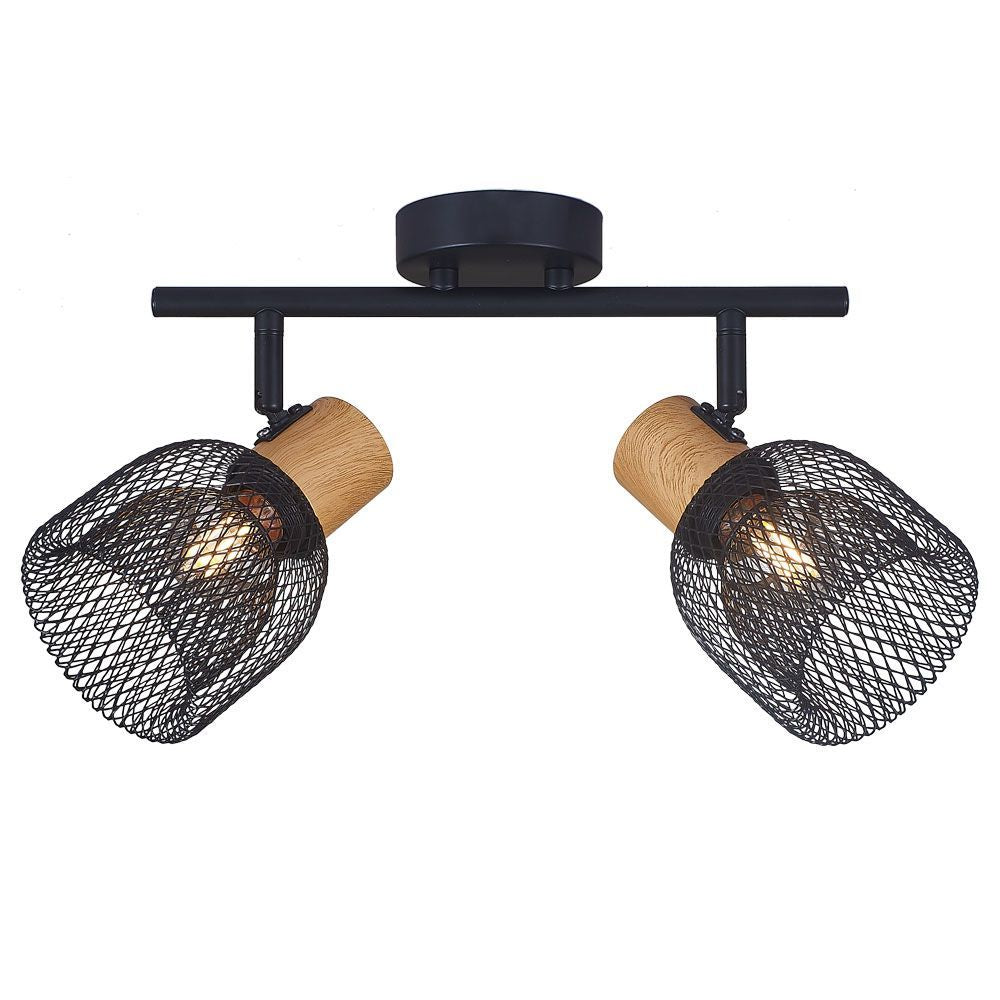 СПОТ BRIA ∙ SP792 ∙ 2XE27 ∙ МРЕЖА ∙ ЧЕРЕН / 005086