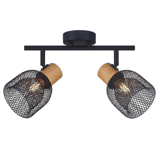 СПОТ BRIA ∙ SP792 ∙ 2XE27 ∙ МРЕЖА ∙ ЧЕРЕН / 005086