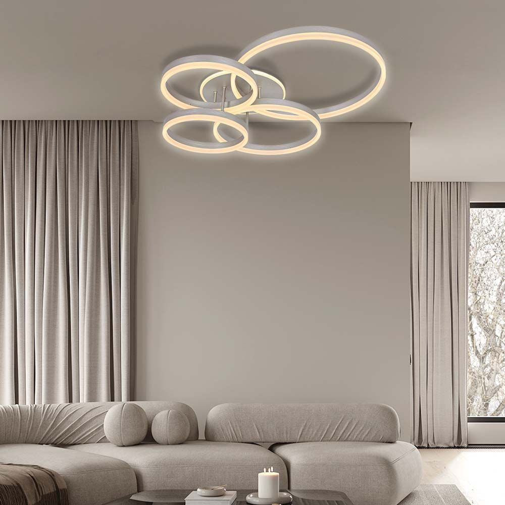 LED плафон AVALON LED ∙ 80W ∙ никел ∙ CCT ∙ 3000-4000-6400K / 005325