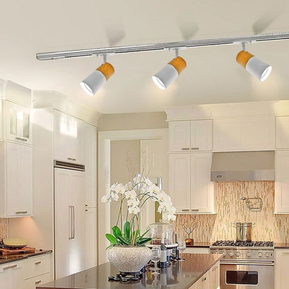 СПОТ ЗА РЕЛСОВ МОНТАЖ WOODY ∙ TL910 ∙ БЯЛ ∙ GU10 / 004855