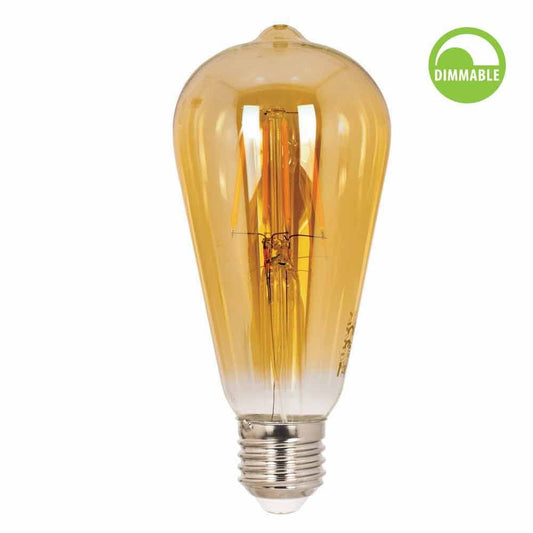 LED филамент лампа DEY VINTAGE LED ∙ DV64 ∙ 6W ∙ 550lm ∙ E27 ∙ 2700K / 003695