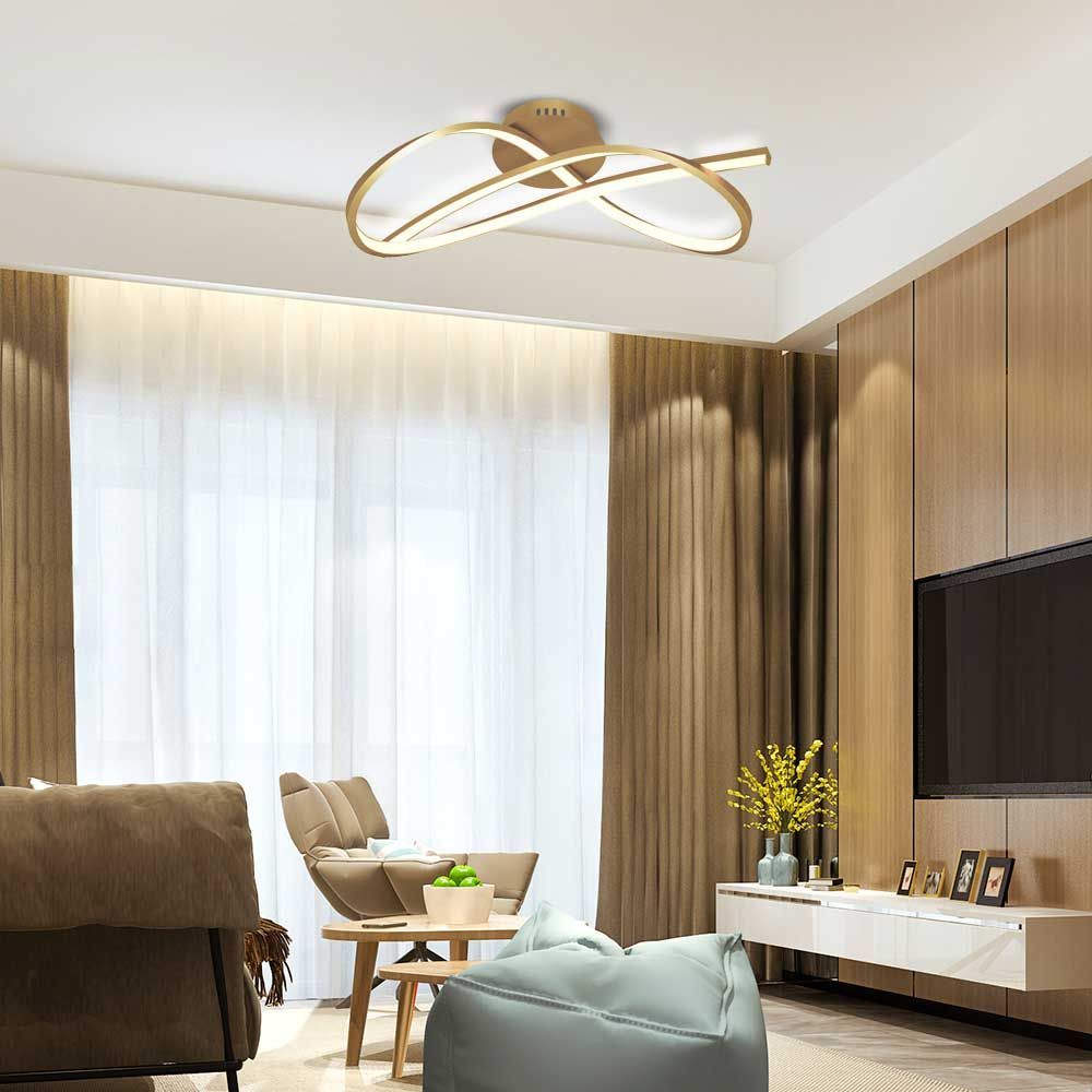 LED плафон MIRAGE LED ∙ 33W ∙ злато ∙ CCT-switch ∙ 3000-4000-6000K / 004861