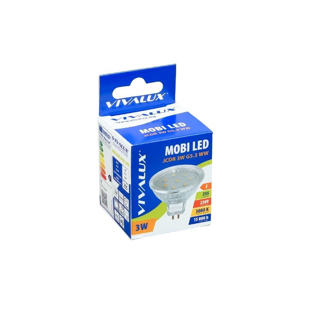 LED ЛАМПА MOBI LED ∙ JCDR ∙ 3W ∙ 200LM ∙ 230V ∙ G5.3 ∙ 3000K / 003715