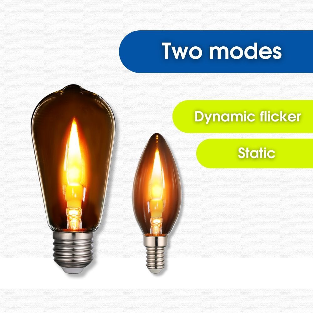 LED филамент лампа GLOW LED ∙ BG35 ∙ 0.6W ∙ 20lm ∙ E14 ∙ 1800K / 005084