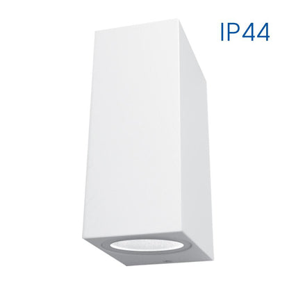 ФАСАДНО ОСВЕТИТЕЛНО ТЯЛО PORTO/SQ ∙ 2 X GU10 ∙ БЯЛ ∙ IP44 / 004667