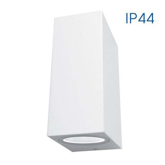 ФАСАДНО ОСВЕТИТЕЛНО ТЯЛО PORTO/SQ ∙ 2 X GU10 ∙ БЯЛ ∙ IP44 / 004667