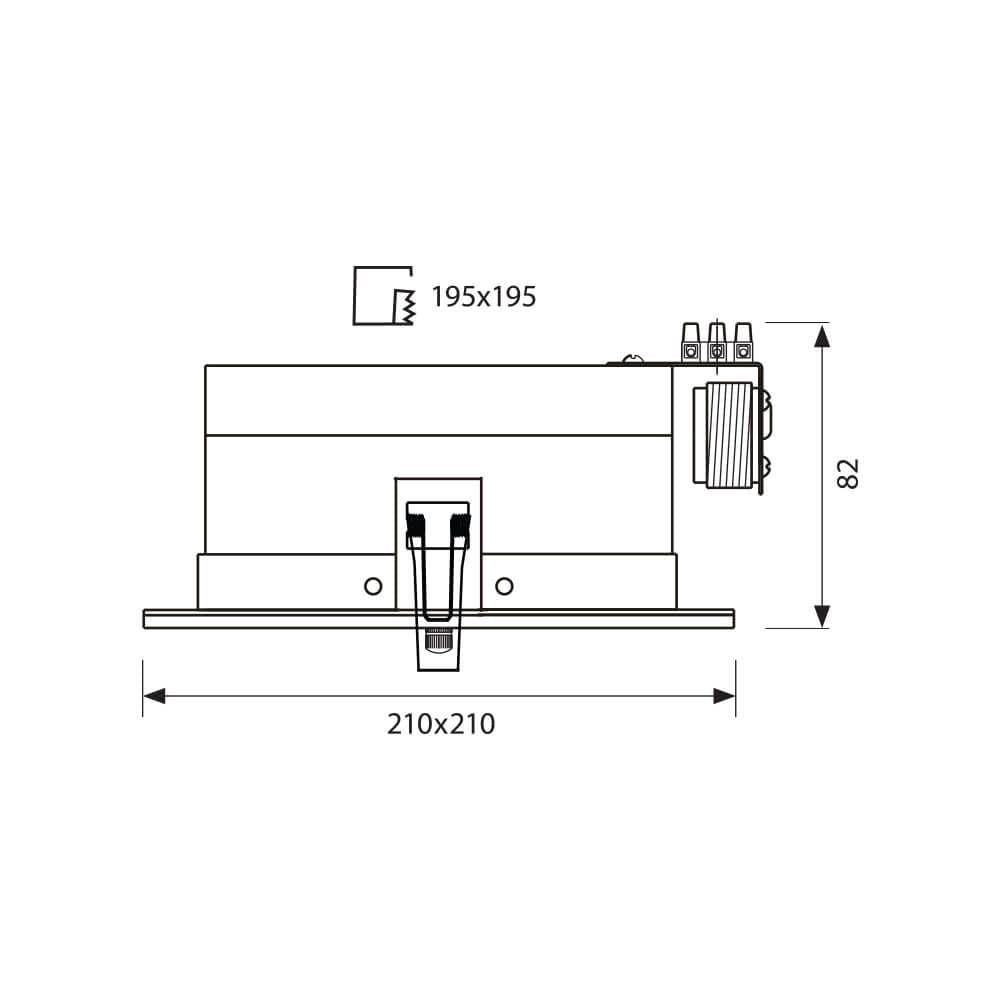 ЛУНА ЗА ВГРАЖДАНЕ DOCS ∙ 2X23W ∙ НИКЕЛ МАТ / 002819