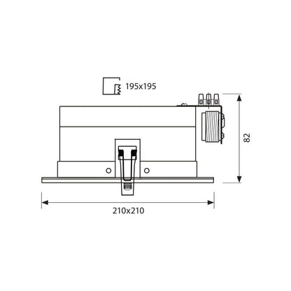 ЛУНА ЗА ВГРАЖДАНЕ DOCS ∙ 2X23W ∙ НИКЕЛ МАТ / 002819