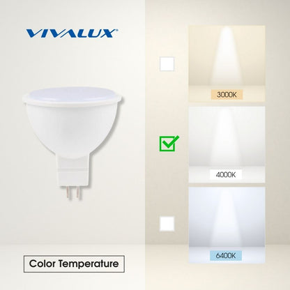 LED ЛАМПА XARD LED ∙ MR16 ∙ 5W ∙ 350LM ∙ 12V ∙ G5.3 ∙ 4000K / 004740