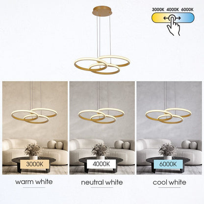 LED полилей MEDELIN-P LED ∙ 38W ∙ злато ∙ CCT ∙ 3000-4000-6000K / 005331
