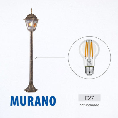 ФЕНЕР MURANO ∙ PS007 ∙ АНТИЧЕН МЕСИНГ ∙ IP44 / 004231