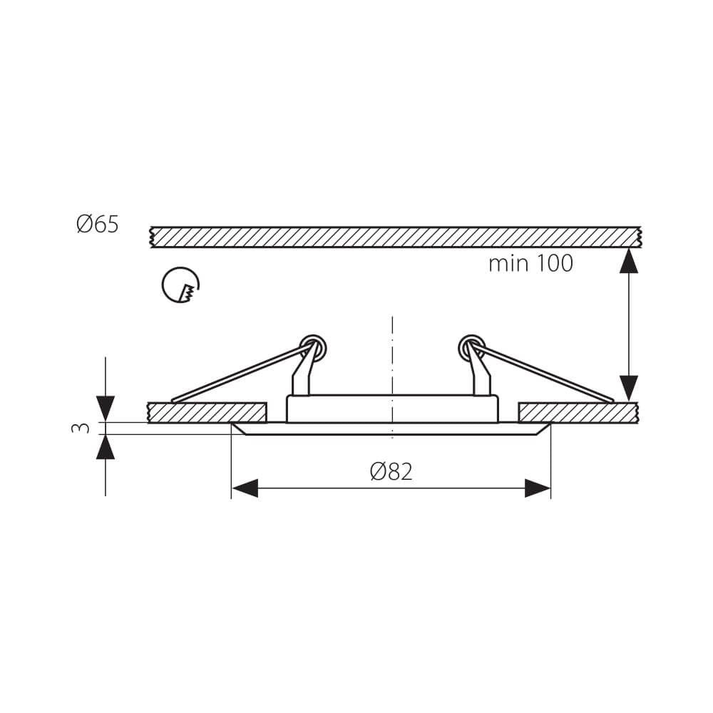 ЛУНА ЗА ВГРАЖДАНЕ PICCO SL214 ∙ ГРАФИТ / 003843