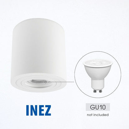 ВЛАГОЗАЩИТЕНА ЛУНА ЗА ВЪНШЕН МОНТАЖ INEZ ∙ DL722 ∙ GU10 ∙ БЯЛ ∙ IP54 / 004653