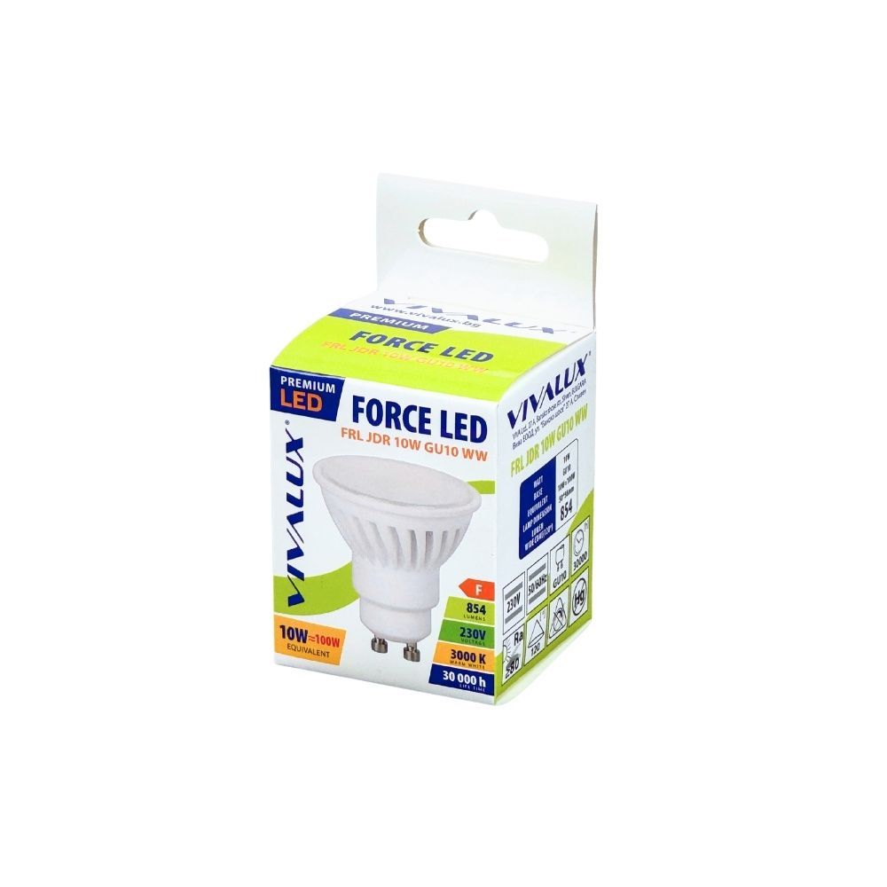 LED ЛАМПА FORCE LED PREMIUM ∙ JDR ∙ 10W ∙ 854LM ∙ GU10 ∙ 3000K / 004306