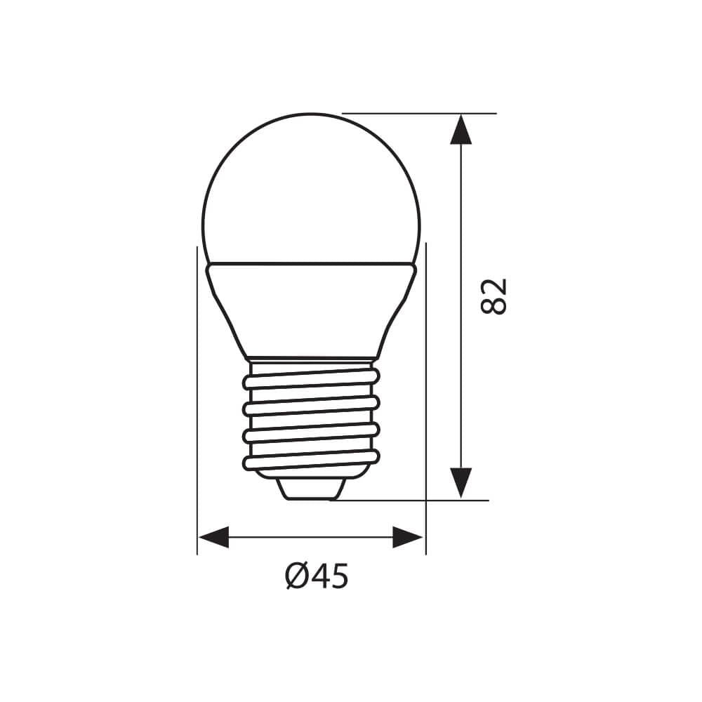 LED ЛАМПА CAMEO LED ∙ 6W ∙ 480LM ∙ E27 ∙ 4000K / 003411