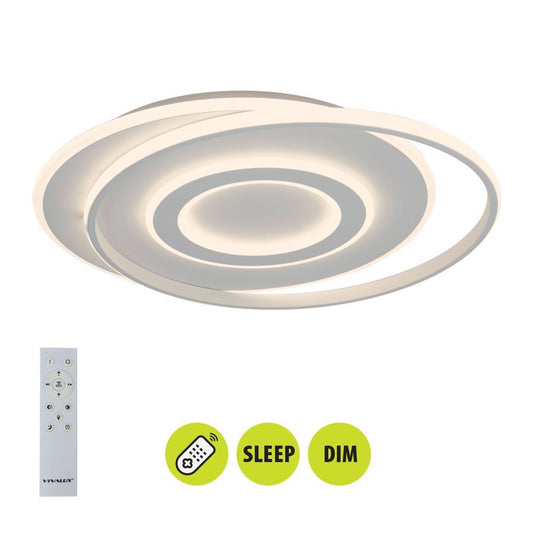 МУЛТИФУНКЦИОНАЛНА LED ПЛАФОНИЕРА С ДИСТАНЦИОННО TILDA LED ∙ 88W ∙ CCT ∙ 3000-6000K / 005175