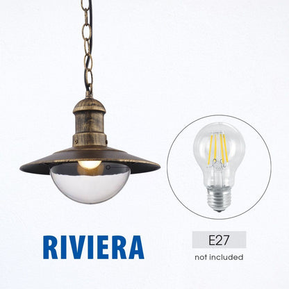 ФЕНЕР RIVIERA ∙ H010 ∙ АНТИЧЕН МЕСИНГ ∙ IP44 / 004370
