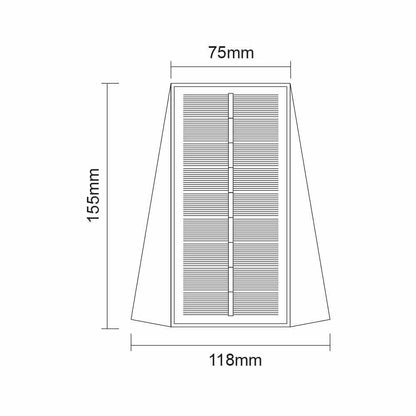 СОЛАРЕН LED АПЛИК POLUX SOLAR LED ∙ 4W ∙ 3000K-4000K-6400K ∙ IP54 / 004789