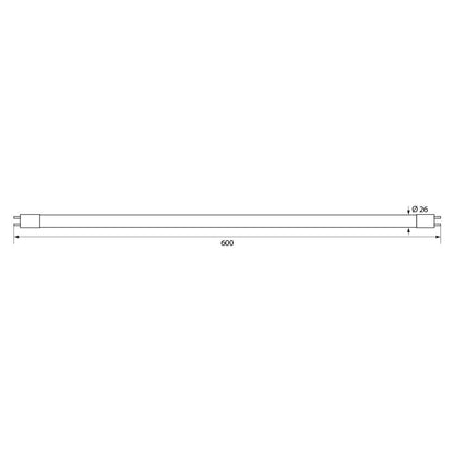 LED ТРЪБА ROYAL LED ∙ 9W ∙ 900LM ∙ T8 ∙ 600MM ∙ G13 ∙ 6400K / 004552