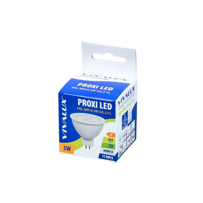 LED ЛАМПА PROXI LED ∙ MR16 ∙ 5W ∙ 425LM ∙ 12V ∙ G5.3 ∙ 4000K / 003582