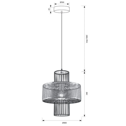 ПОЛИЛЕЙ CASTELLO ∙ SSP748 ∙ 1ХЕ27 ∙ ЧЕРНО/ЗЛАТО ∙ МЕТАЛ / 004997