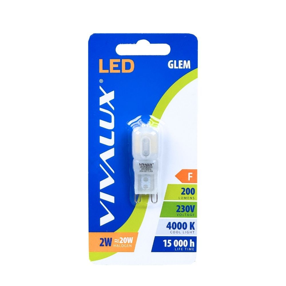 LED ЛАМПА GLEM LED ∙ 2W ∙ 200LM ∙ G9 ∙ 4000K / 003671