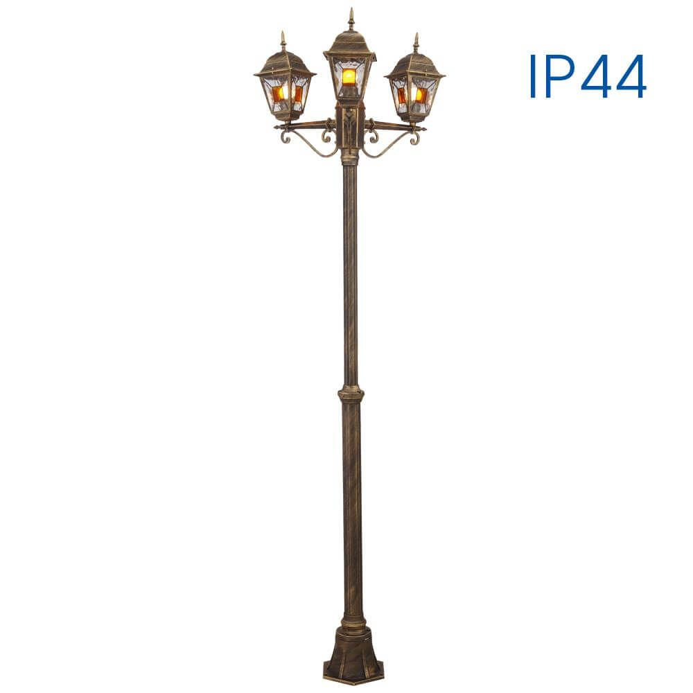 ФЕНЕР MURANO ∙ PL007 ∙ АНТИЧЕН МЕСИНГ ∙ IP44 / 004375