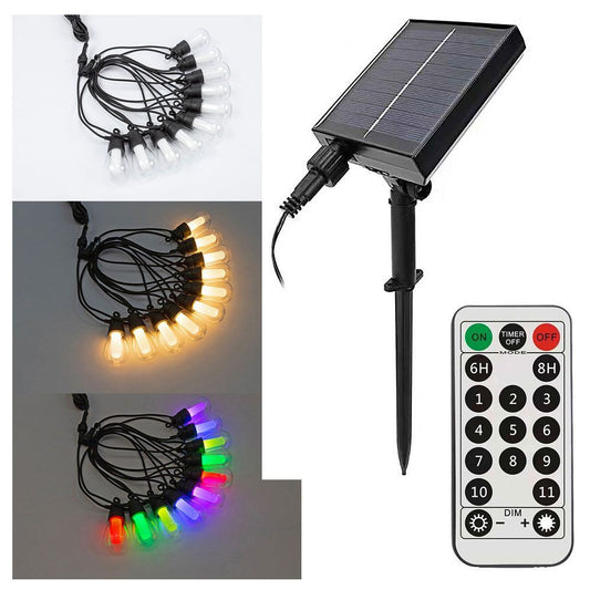 СОЛАРНА LED ВЕРИГА С 10 ЛАМПИ И ДИСТАНЦИОННО FIESTA SOLAR LED / 004992