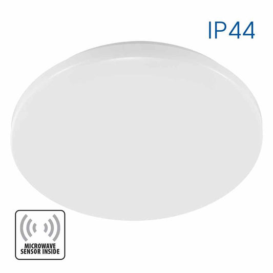 LED ПЛАФОНИЕРА С МИКРОВЪЛНОВ СЕНЗОР KENA LED ∙ 12W ∙ MW36 ∙ IP44 / 004546
