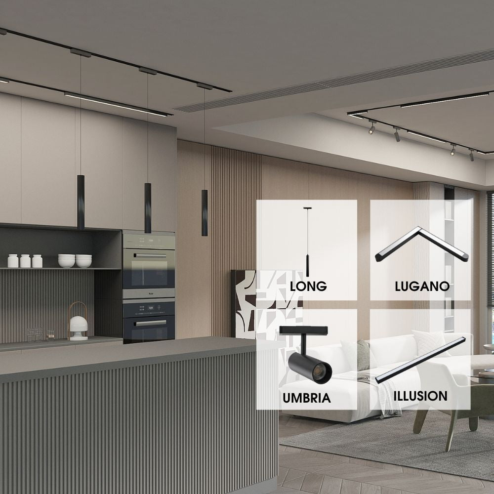 SLIM25 МАГНИТНО LED ОСВЕТИТЕЛНО ТЯЛО LONG LED ∙ 12W ∙ ЧЕРЕН ∙ 4000K / 004923