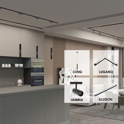 SLIM25 МАГНИТНО LED ОСВЕТИТЕЛНО ТЯЛО LONG LED ∙ 12W ∙ ЧЕРЕН ∙ 3000K / 004922