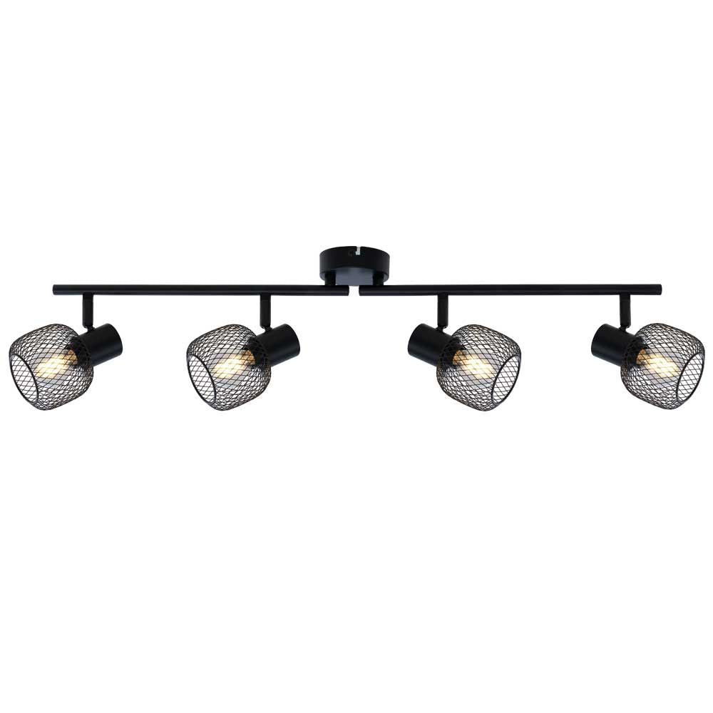 Спот ELINOR ∙ SP960-4L ∙ 4xE14 ∙ метал+PVC ∙ мрежа ∙ черен / 005280