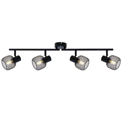 Спот ELINOR ∙ SP960-4L ∙ 4xE14 ∙ метал+PVC ∙ мрежа ∙ черен / 005280
