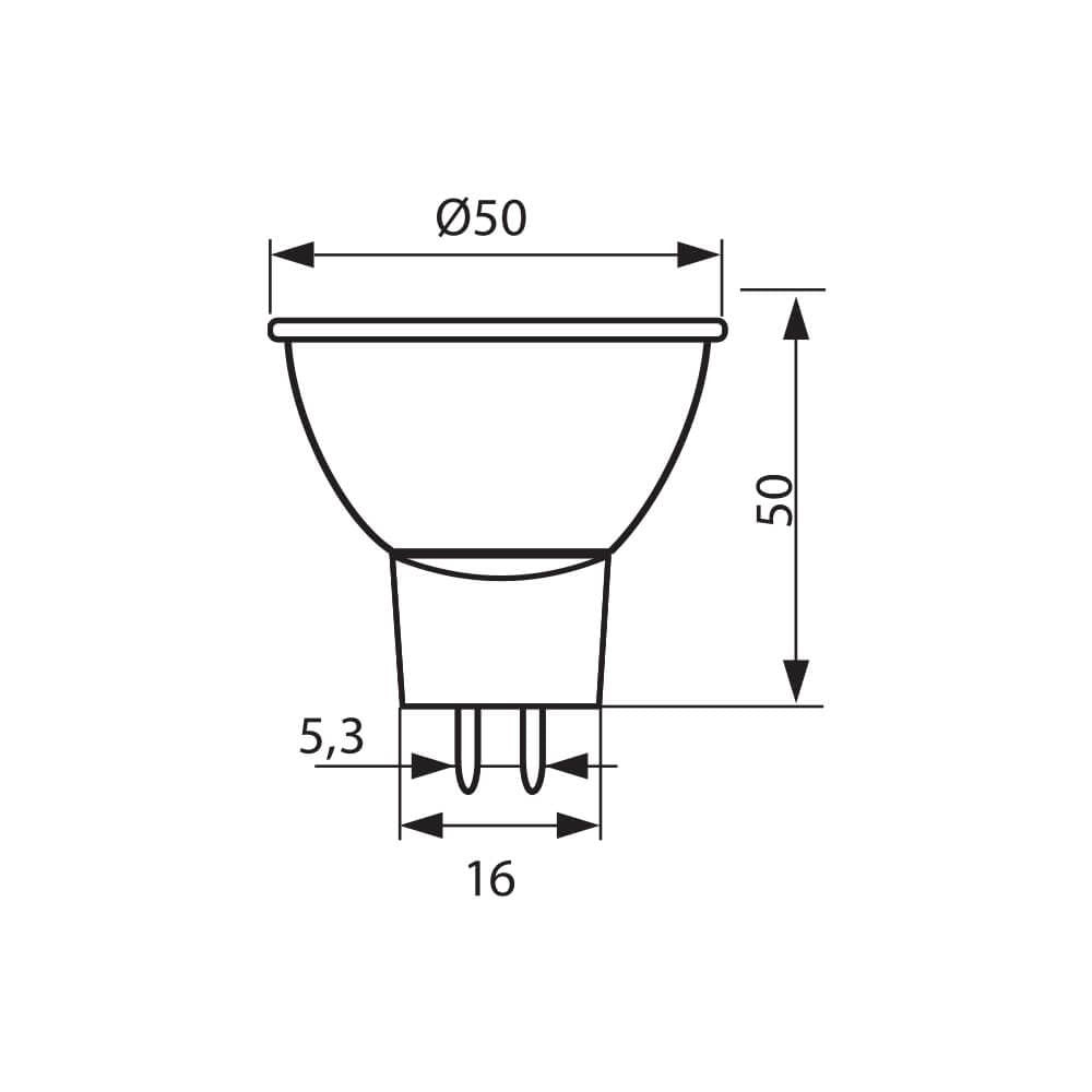 LED ЛАМПА MOBI LED ∙ JCDR ∙ 3W ∙ 200LM ∙ 230V ∙ G5.3 ∙ 3000K / 003715
