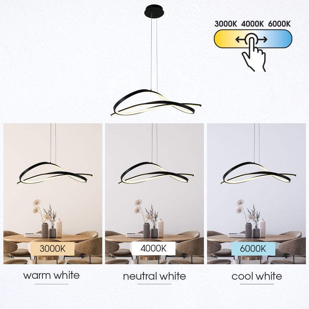 LED полилей MIRAGE-P LED ∙ 40W ∙ черно ∙ CCT-switch ∙ 3000-4000-6000K / 005335
