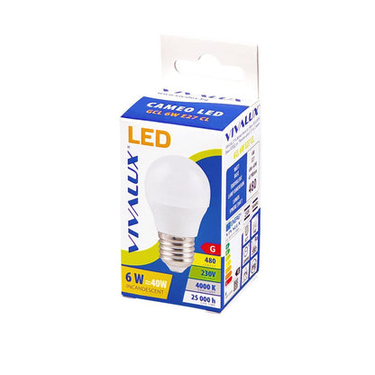 LED ЛАМПА CAMEO LED ∙ 6W ∙ 480LM ∙ E27 ∙ 4000K / 003411