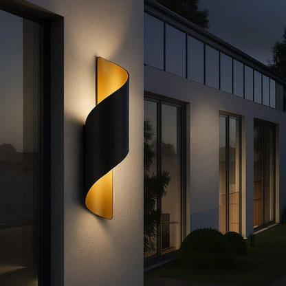 LED ОСВЕТИТЕЛНО ТЯЛО APOLLO LED ∙ 2X5W ∙ ЧЕРНО/ЗЛАТНО ∙ 4000K ∙ IP54 / 004694