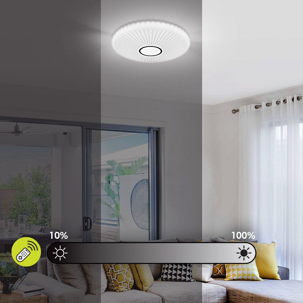 МУЛТИФУНКЦИОНАЛНА LED ПЛАФОНИЕРА С ДИСТАНЦИОННО ZARA LED ∙ 60W ∙ 3000-6400K / 004424