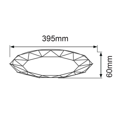 МУЛТИФУНКЦИОНАЛНА ПЛАФОНИЕРА JEWEL LED ∙ 36W ∙ 3000-6400K / 004289