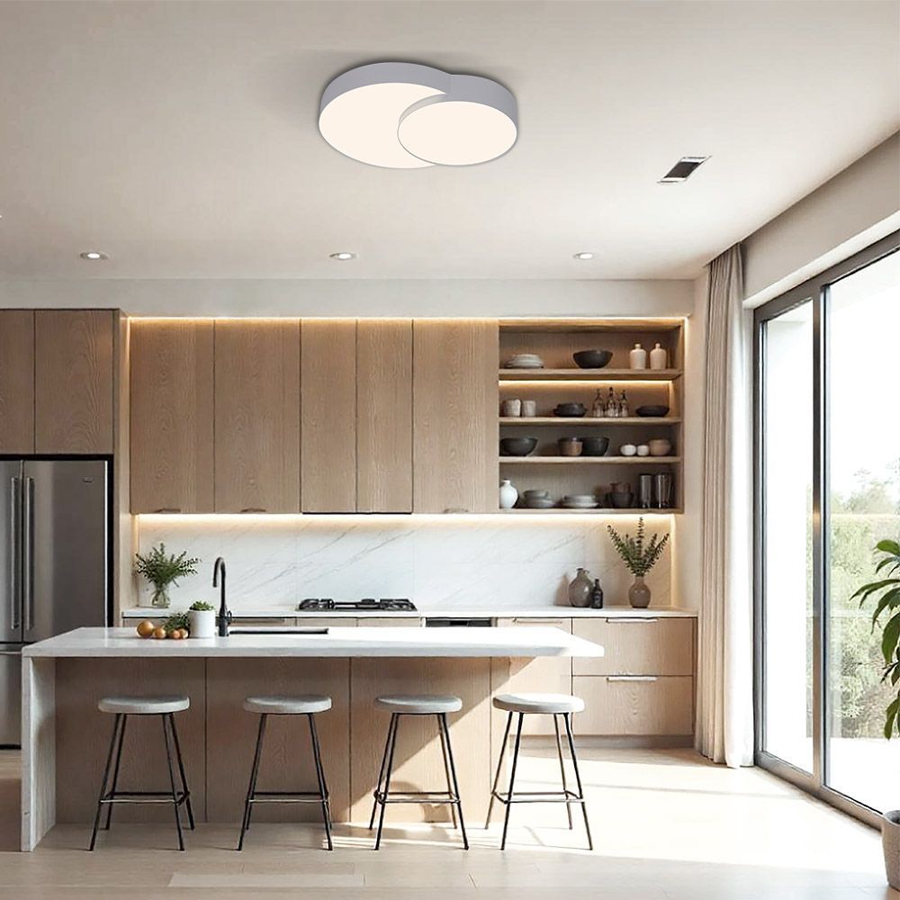 LED ПЛАФОН PEBBLE LED ∙ 35W ∙ БЯЛ ∙ CCT ∙ 3000-4000-6000K / 005152