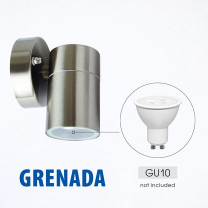 АПЛИК GRENADA ∙ 1 X GU10 ∙ НИКЕЛ МАТ ∙ IP44 / 004250