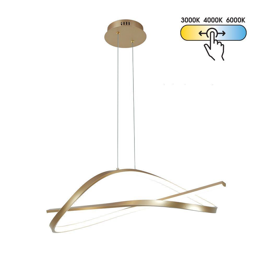 LED полилей MIRAGE-P LED ∙ 40W ∙ злато ∙ CCT-switch ∙ 3000-4000-6000K / 005336