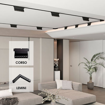 SLIM25 МАГНИТНО LED ОСВЕТИТЕЛНО ТЯЛО CORSO LED ∙ 12W ∙ ЧЕРЕН ∙ 3000K / 004914