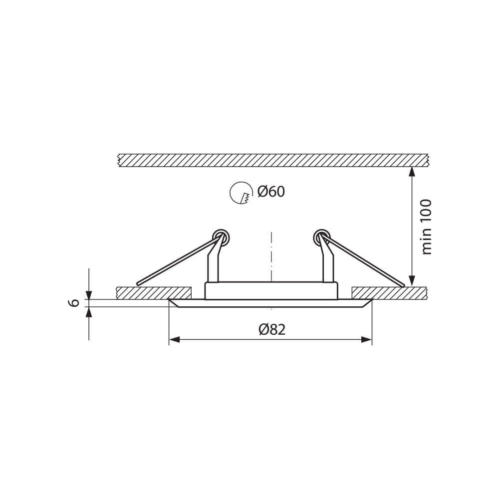 ЛУНА ЗА ВГРАЖДАНЕ DUA SL314 ∙ САТЕНИРАН НИКЕЛ/НИКЕЛ / 003863