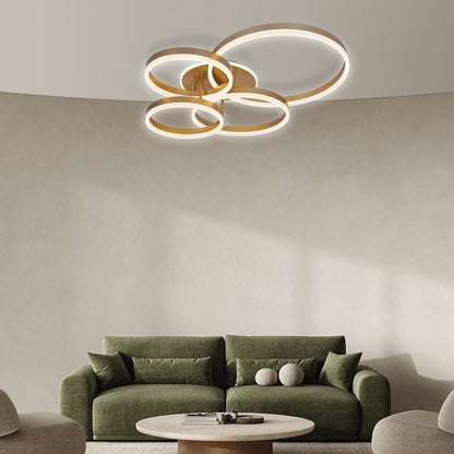 LED плафон AVALON LED ∙ 80W ∙ злато ∙ CCT ∙ 3000-4000-6400K / 005326