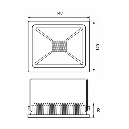 LED ПРОЖЕКТОР TREND LED ∙ 30W ∙ БЯЛ ∙ 4000K / 003608